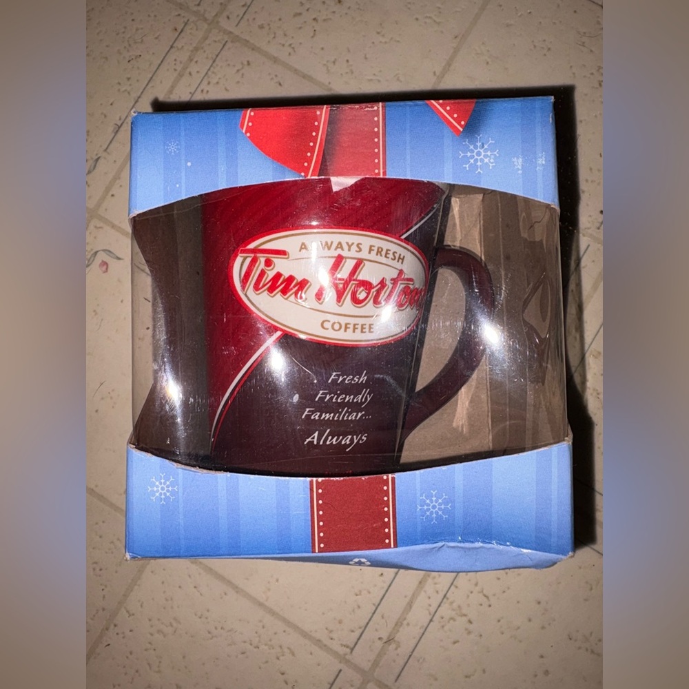 **SOLD** Tim Hortons 2012 Limited Edition Fresh Friendly Familiar Embossed Mug